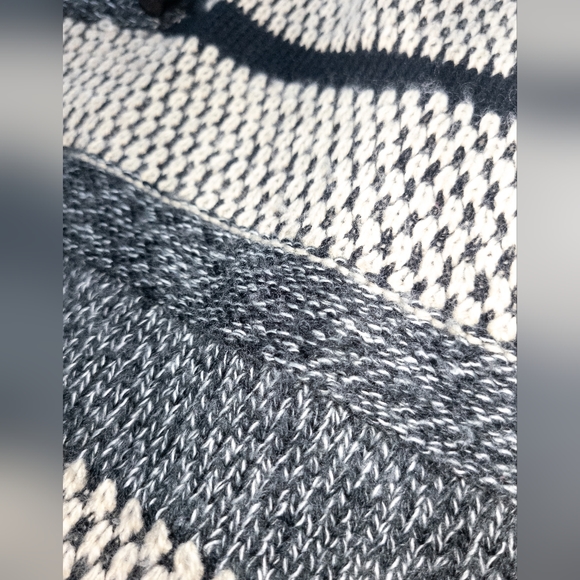 Frazzle Striped Knit Poncho - Picture 6 of 6